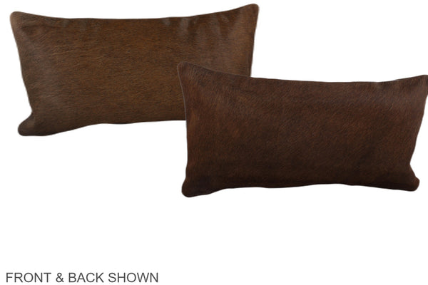 Chocolate Cowhide Pillow #A38738
