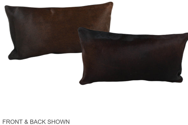 Chocolate Cowhide Pillow #A38742