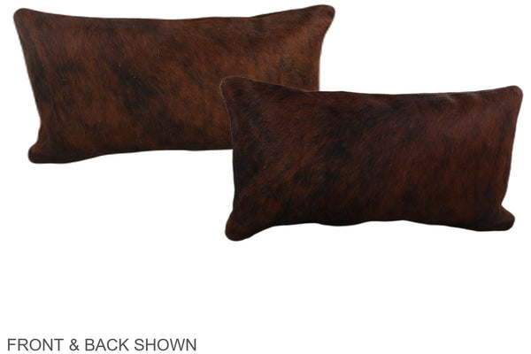 Dark Brindle Cowhide Pillow #A38756