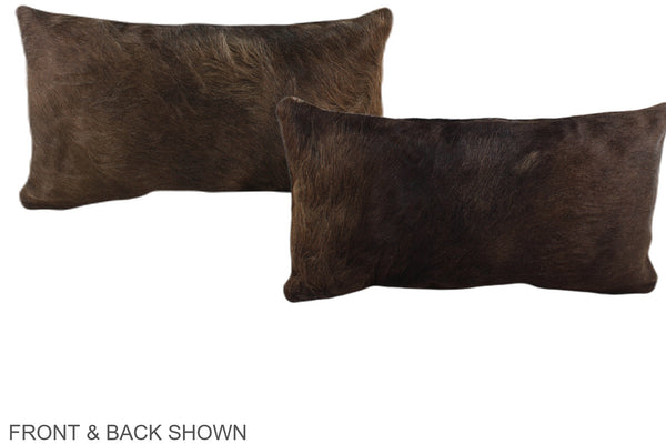 Chocolate Cowhide Pillow #A38764