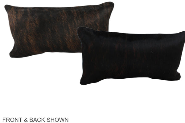 Dark Brindle Cowhide Pillow #A38810