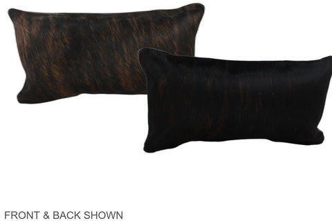 Dark Brindle Cowhide Pillow #A38810