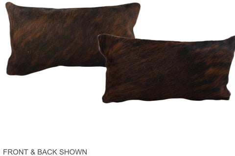 Dark Brindle Cowhide Pillow #A38812