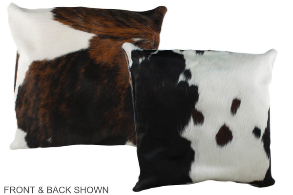 Tricolor Cowhide Pillow #A39387