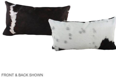 Black and White Cowhide Pillow #A39456
