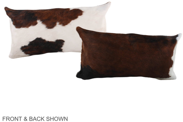 Tricolor Cowhide Pillow #A39478