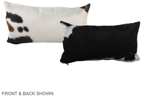 Black and White Cowhide Pillow #A39518