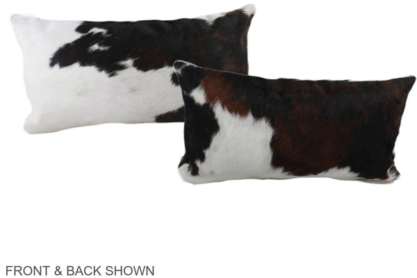 Tricolor Cowhide Pillow #A39563