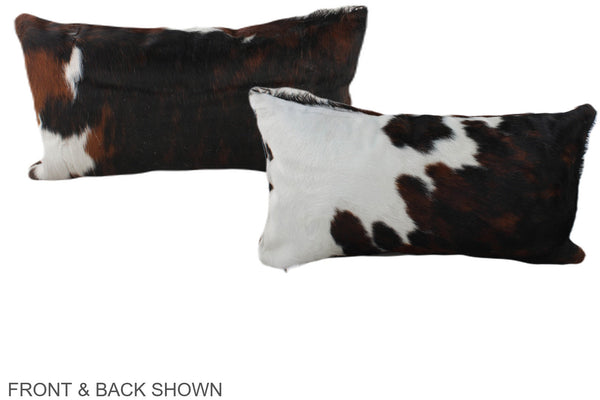 Tricolor Cowhide Pillow #A39573