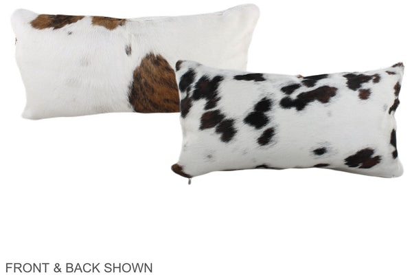 Tricolor Cowhide Pillow #A39575