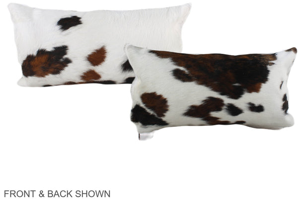 Tricolor Cowhide Pillow #A39614