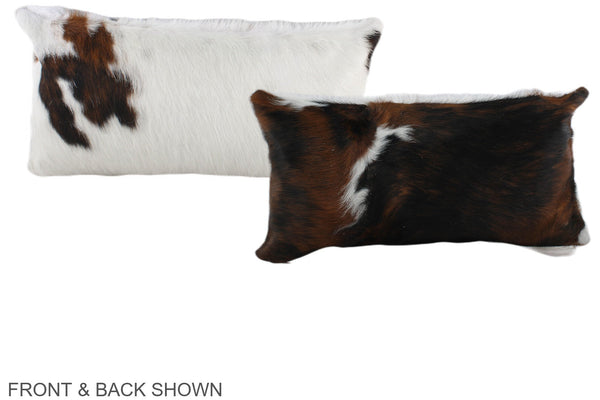 Tricolor Cowhide Pillow #A39624