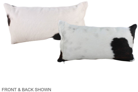 Black and White Cowhide Pillow #A39675