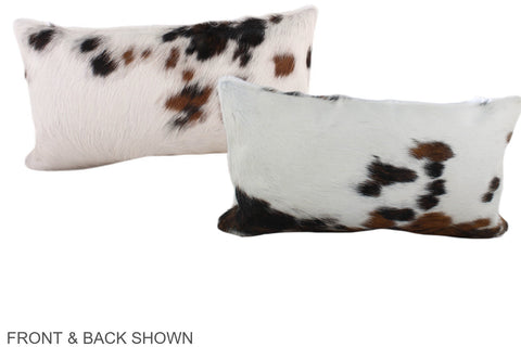 Tricolor Cowhide Pillow #A39680