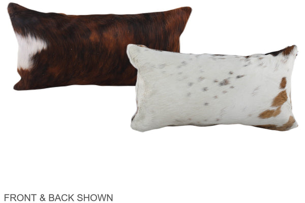 Tricolor Cowhide Pillow #A39690