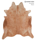 Solid Brown Cowhide Rug #A3979