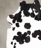 Black and White Cowhide Rug #A39796