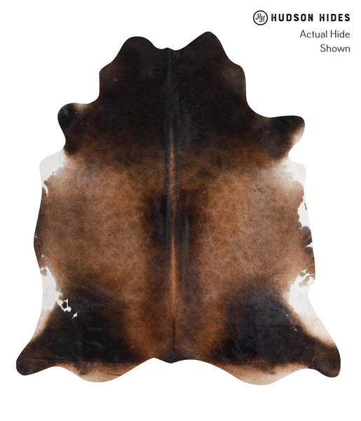 Brown with Red Cowhide Rug #A4029