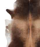 Brown with Red Cowhide Rug #A4031