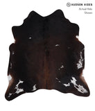 Chocolate and White Cowhide Rug #A4061