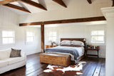 Brown and White Cowhide Rug #A40737