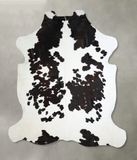 Chocolate and White Cowhide Rug #A41467