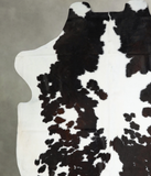 Chocolate and White Cowhide Rug #A41467
