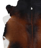 Brown with Red Cowhide Rug #A4176