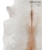Grey with Beige Cowhide Rug #A4228