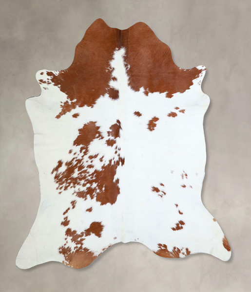 Brown and White Cowhide Rug #A42762