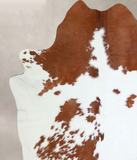 Brown and White Cowhide Rug #A42762