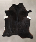 Solid Black Cowhide Rug #A42766
