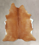 Solid Brown Cowhide Rug #A42791