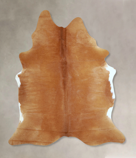 Solid Brown Cowhide Rug #A42791