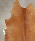 Solid Brown Cowhide Rug #A42791