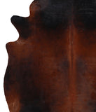 Brown with Red Cowhide Rug #A4280