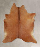 Solid Brown Cowhide Rug #A42822