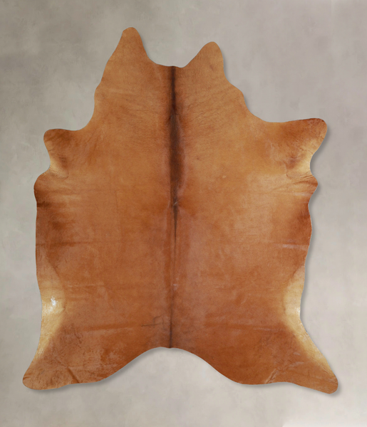 Solid Brown Cowhide Rug #A42822