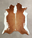 Brown and White Cowhide Rug #A42844
