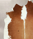 Brown and White Cowhide Rug #A42844