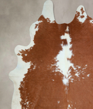 Brown and White Cowhide Rug #A42848