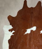 Brown and White Cowhide Rug #A42851