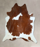 Brown and White Cowhide Rug #A42852
