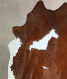 Brown and White Cowhide Rug #A42852