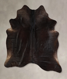Solid Black Cowhide Rug #A42864