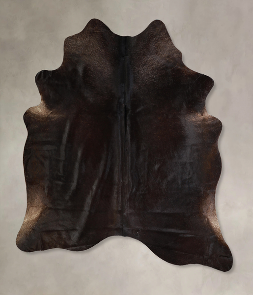 Solid Black Cowhide Rug #A42864