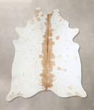 Beige and White Cowhide Rug #A42871