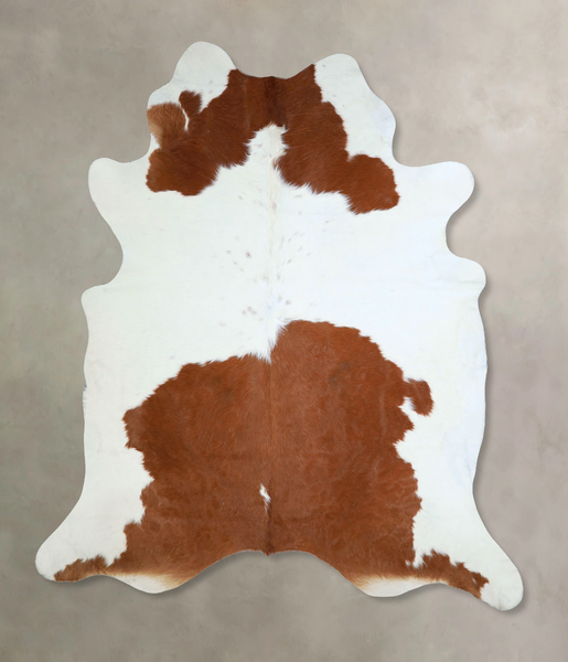 Brown and White Cowhide Rug #A42877