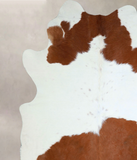 Brown and White Cowhide Rug #A42877
