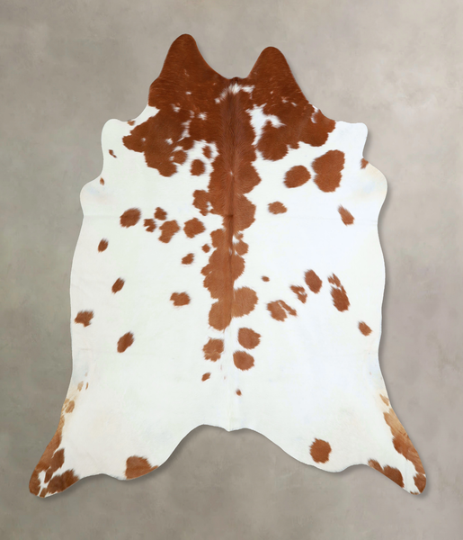 Brown and White Cowhide Rug #A42878